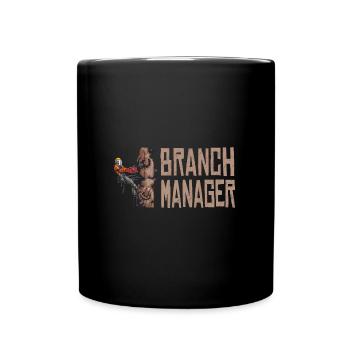 Motorsäge Branch Manager Holzfäller Kettensäge - Tasse einfarbig - Schwarz - Vorne