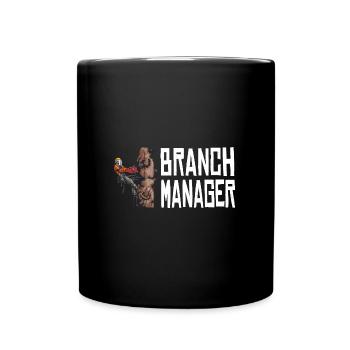 Motorsäge Branch Manager Holzfäller Kettensäge - Tasse einfarbig - Schwarz - Vorne