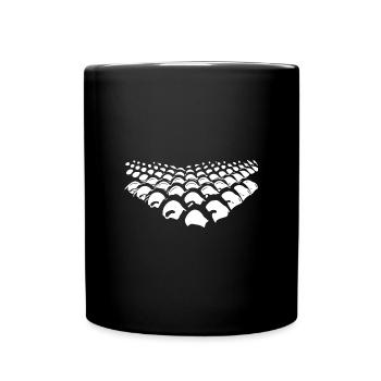 Points géométriques en forme de flèche - Mug uni - noir - Devant