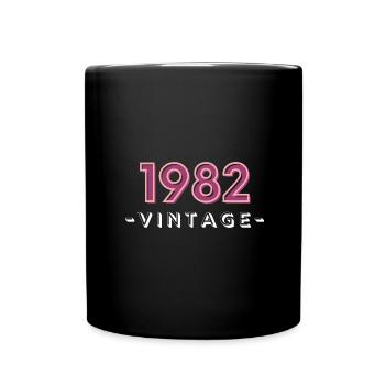 born 1982 gift idea birthday year 82 - Full Colour Mug - black - Front