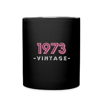 born 1973 gift idea birthday year 73 - Full Colour Mug - black - Front