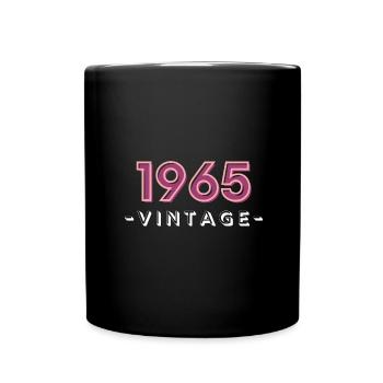 born 1965 gift idea birthday year 65 - Full Colour Mug - black - Front