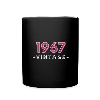 born 1967 gift idea birthday year 67 - Full Colour Mug - black - Front