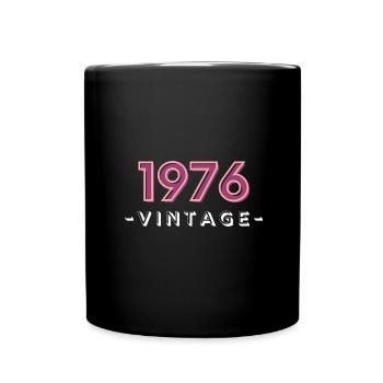 né en 1976 idée cadeau anniversaire année 76 - Mug uni - noir - Devant