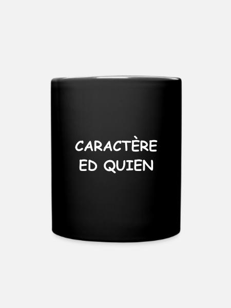 Caractère ed quien - Mug uni - noir