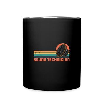 Subwoofer Mixer Tontechniker Tonmeister - Tasse einfarbig - Schwarz - Vorne
