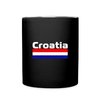 Drapeau national Croatie Vacances Balkans RSFY - Mug uni - noir - Devant