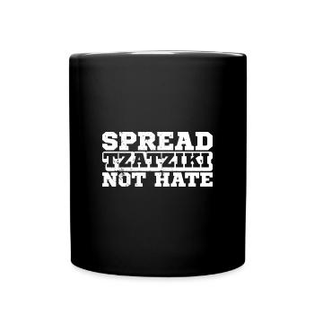 Griechenland Flagge Balkan Urlaub Antike Korfu - Tasse einfarbig - Schwarz - Vorne
