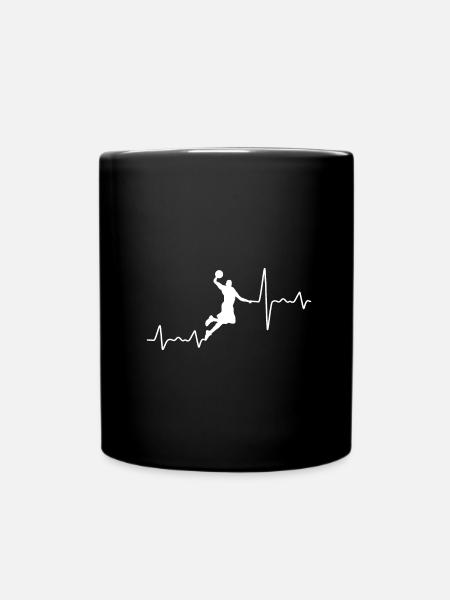 Basketball - Battement de coeur - Mug uni - noir