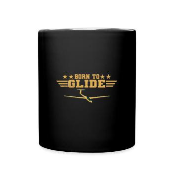 Glisse - Mug uni - noir - Devant