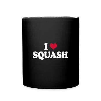 I Love Squash - Full Colour Mug - black - Front