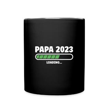 Papa 2023 Dad Fathers Day - Full Colour Mug - black - Front