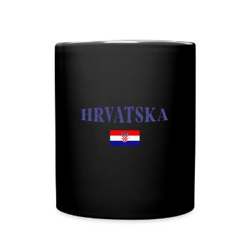Croatie Balkan Holiday National Colors Flag - Mug uni - noir - Devant