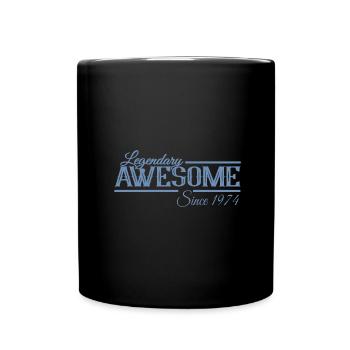 Jahrgang 1974 Awesome Geburtstag Sprüche - Tasse einfarbig - Schwarz - Vorne