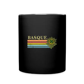 Aquitanier Euskal Herria Lauburu Basken Land - Tasse einfarbig - Schwarz - Vorne