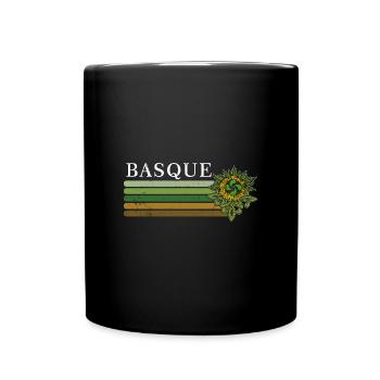 Aquitanier Euskal Herria Lauburu Basken Land - Tasse einfarbig - Schwarz - Vorne