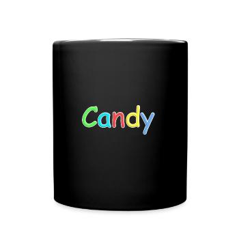 Candy Candy police en coloré - Mug uni - noir - Devant