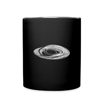 Geometric Parabolas Circle Ellipses Lines - Full Colour Mug - black - Front