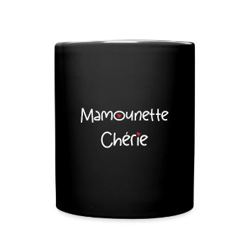 mamounette chérie - Mug uni - noir - Devant