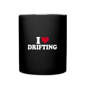 I Love Drifting - Tasse einfarbig - Schwarz - Vorne