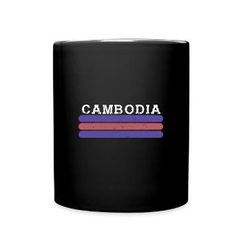 Cambodge Drapeau Asie Tradition Vacances - Mug uni - noir - Devant