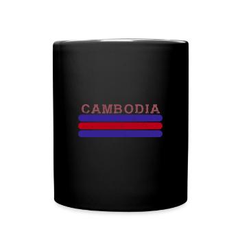Cambodge Drapeau Asie Tradition Vacances - Mug uni - noir - Devant