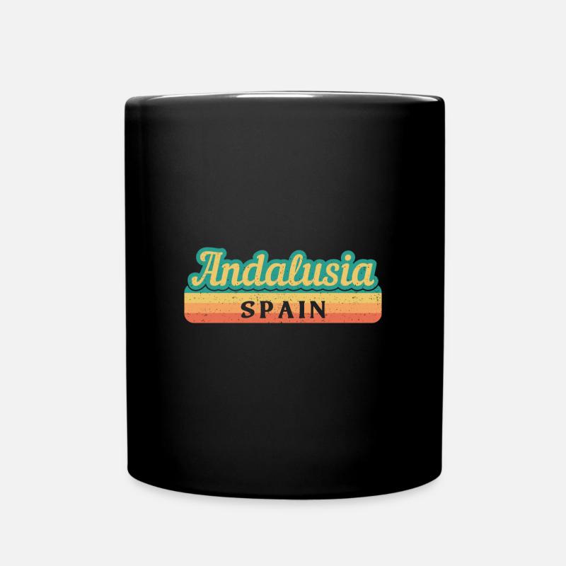 Sevilla Granada Andalusien Spanien Flagge - Tasse einfarbig - Schwarz