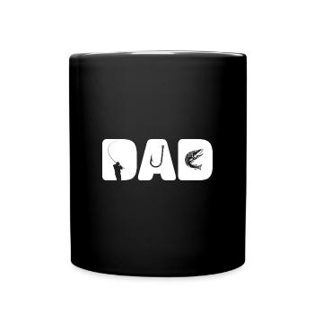Angler Dad - Cool Fan de pêche de la fête des pères Personnalisé - Mug uni - noir - Devant