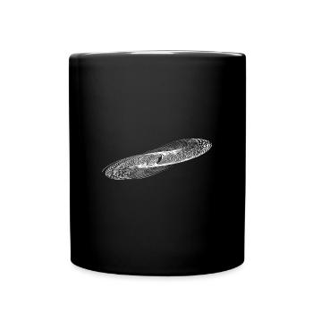 Geometric Circle Ellipses Lines - Full Colour Mug - black - Front