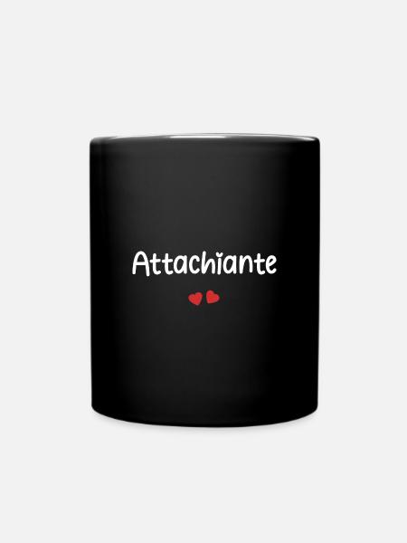 Attachiante - Mug uni - noir