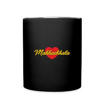 Dagestan Patriotisch Adler Flagge Papakha - Tasse einfarbig - Schwarz - Vorne