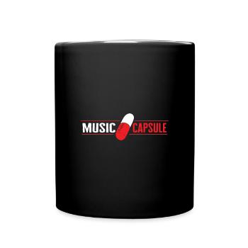 Musik Kapsel Techno Musik geschenkideen lustig - Tasse einfarbig - Schwarz - Vorne
