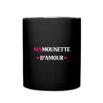 mamounette d'amour - Mug uni - noir - Devant