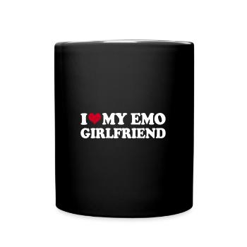 I Love My Emo Girlfriend - Full Colour Mug - black - Front