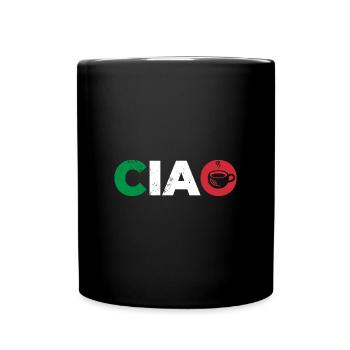 Italien Italie Italiens maison disant - Mug uni - noir - Devant