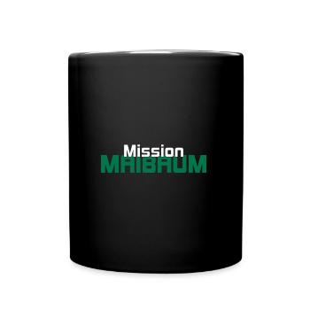 Mission Maibaum Aufpasser Shirt - Tasse einfarbig - Schwarz - Vorne