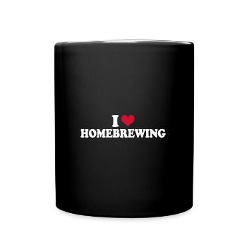 Craft Beer I Love Homebrewing - Full Colour Mug - black - Front