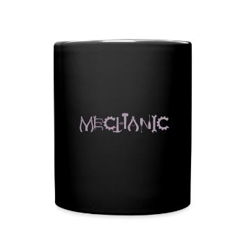 Mechanic Pliers Key Gear Silhouette - Full Colour Mug - black - Front