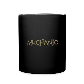Mechanic Pliers Key Gear Silhouette - Full Colour Mug - black - Front
