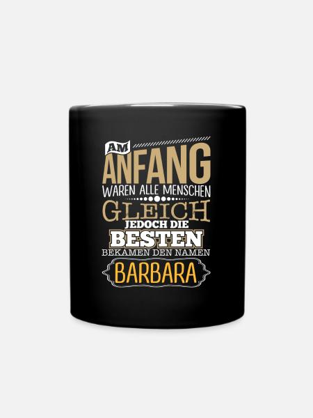 BARBARA - die Besten - Tasse einfarbig - Schwarz
