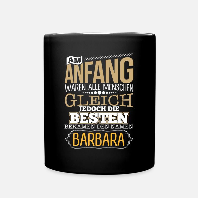 BARBARA - die Besten - Tasse einfarbig - Schwarz