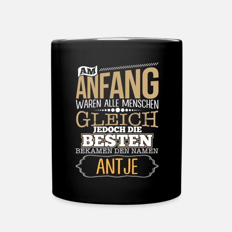 ANTJE - die Besten - Tasse einfarbig - Schwarz