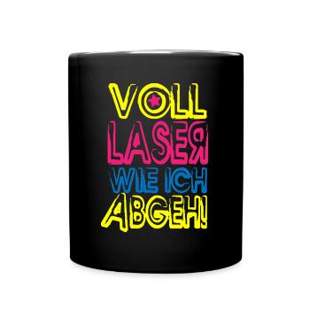 full laser! - Full Colour Mug - black - Front