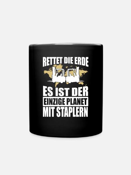 LAGERIST LAGERLOGISTIK GESCHENK LAGER STAPLER - Tasse einfarbig - Schwarz