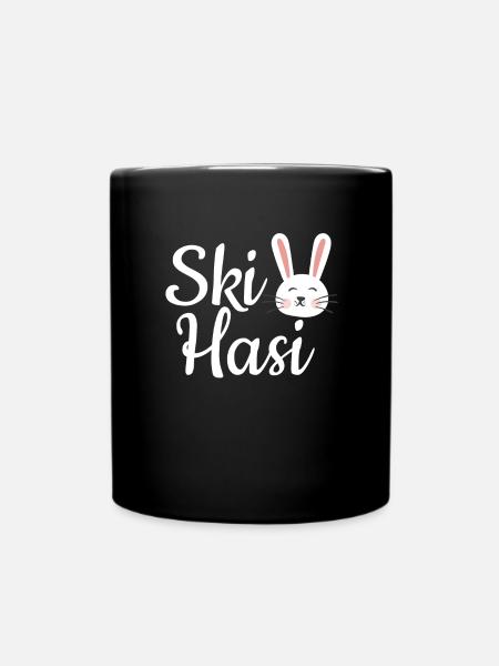 Skivakantie Skihase Skihasi Skihazaar - Mok uni - zwart