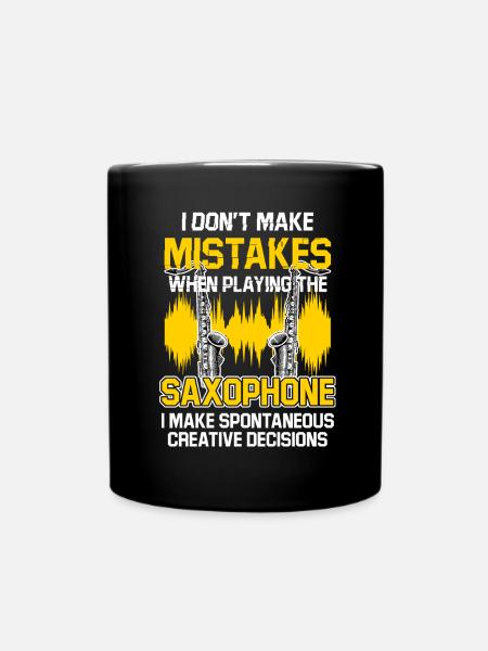 Saxophone drôle blague cadeau saxophone - Mug uni - noir
