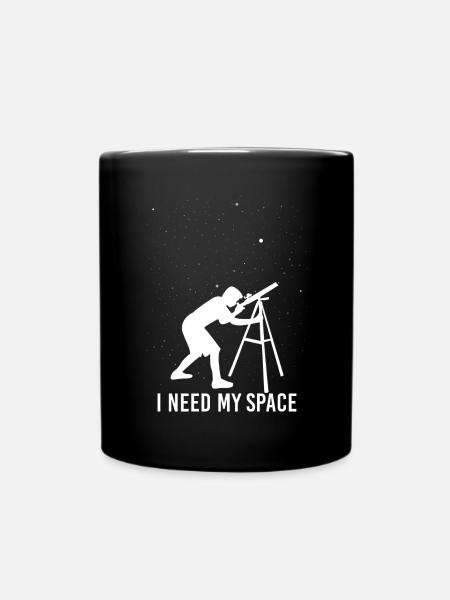 Astronomie Astronom Hobby Sterne Geschenk Planeten - Tasse einfarbig - Schwarz