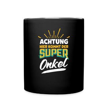 Uncle Super Uncle - Full Colour Mug - black - Front