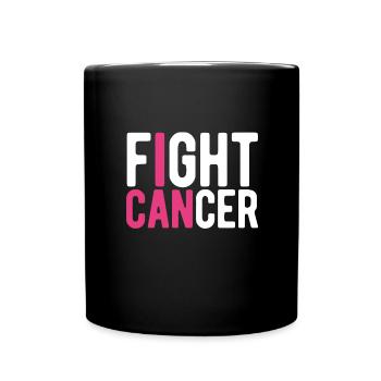 Combattre le cancer - Mug uni - noir - Devant