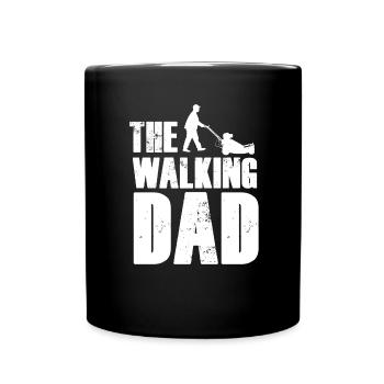 Chemise de tondeuse à gazon - Mug uni - noir - Devant